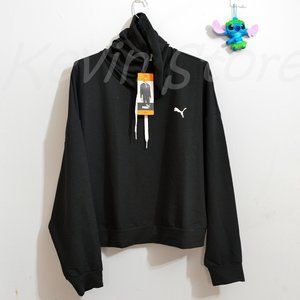 size XXL L XL  Black Puma ladies modern cropped‎ fit hoodie